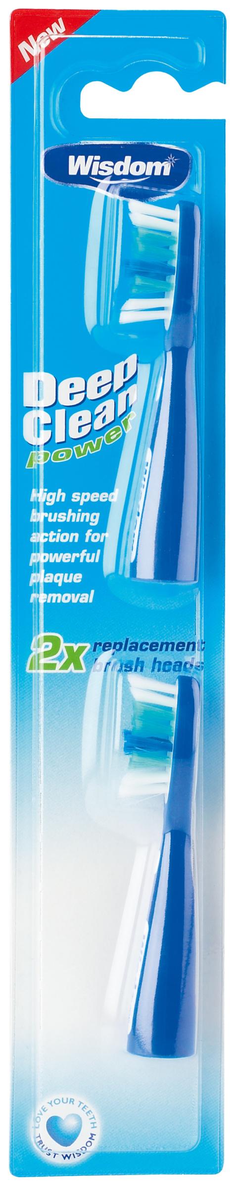 Wisdom Deep Clean Replacement Heads in packaging